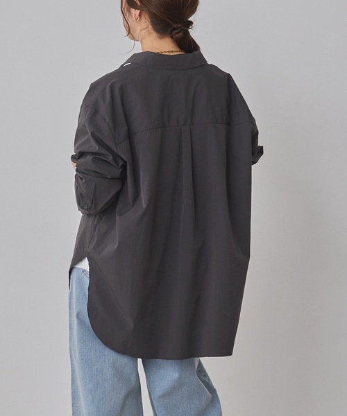 hunch（ハンチ）の「ブロード/テンセルデニム スキッパーシャツ（シャツ/ブラウス・レディース・ライトインディゴブルー/オフホワイト/インディゴブルー/チャコール・FREE）」の14枚目の写真