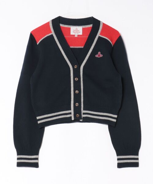 ﾘﾕｰｽｺｯﾄﾝﾆｯﾄﾊﾟﾈﾙｶﾗｰｶｰﾃﾞｨｶﾞﾝ（カーディガン/ボレロ）｜Vivienne