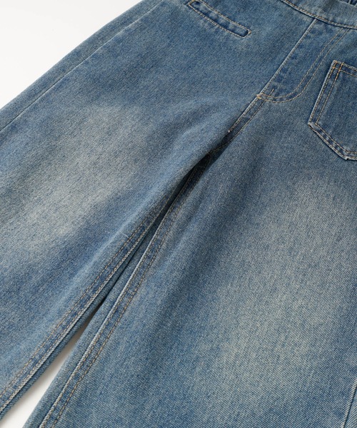 URBAN CHERRY（アーバンチェリー）の「裾フリンジワイドデニムパンツ（デニムパンツ・キッズ・ブルー・140cm/130cm/120cm/110cm）」の10枚目の写真