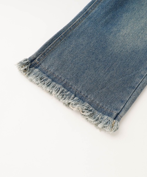 URBAN CHERRY（アーバンチェリー）の「裾フリンジワイドデニムパンツ（デニムパンツ・キッズ・ブルー・140cm/130cm/120cm/110cm）」の11枚目の写真