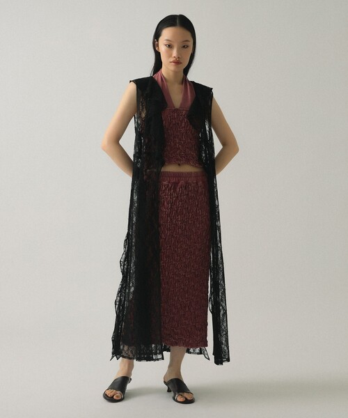 Ray BEAMS（レイビームス）の「ラッフルカラー レース ワンピース（ワンピース・レディース・ホワイト/ブラック・ONE SIZE）」の13枚目の写真