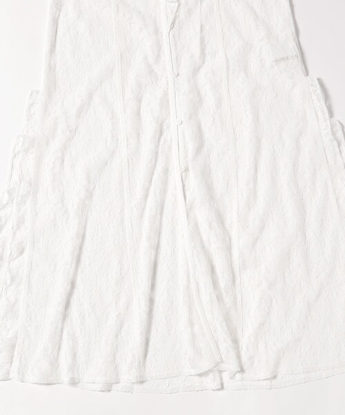 Ray BEAMS（レイビームス）の「ラッフルカラー レース ワンピース（ワンピース・レディース・ホワイト/ブラック・ONE SIZE）」の4枚目の写真