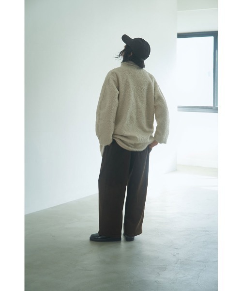 marjour（マージュール）の「BOUCLE STAND COLLAR COAT（その他アウター・レディース・アイボリー/ブラック・M）」の11枚目の写真