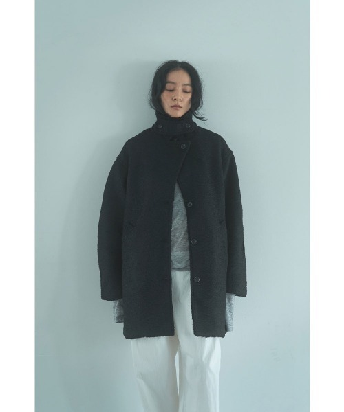 marjour（マージュール）の「BOUCLE STAND COLLAR COAT（その他アウター・レディース・アイボリー/ブラック・M）」の17枚目の写真