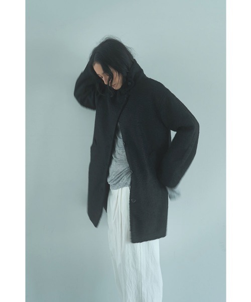 marjour（マージュール）の「BOUCLE STAND COLLAR COAT（その他アウター・レディース・アイボリー/ブラック・M）」の18枚目の写真