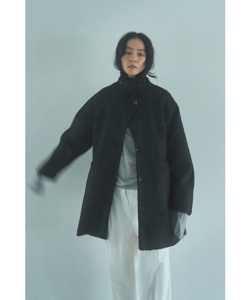 marjour（マージュール）の「BOUCLE STAND COLLAR COAT（その他アウター・レディース・アイボリー/ブラック・M）」の19枚目の写真