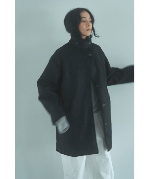 marjour（マージュール）の「BOUCLE STAND COLLAR COAT（その他アウター・レディース・アイボリー/ブラック・M）」の20枚目の写真