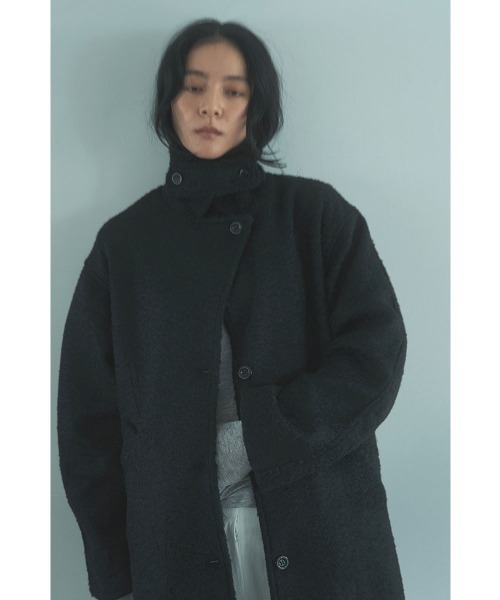 marjour（マージュール）の「BOUCLE STAND COLLAR COAT（その他アウター・レディース・アイボリー/ブラック・M）」の21枚目の写真