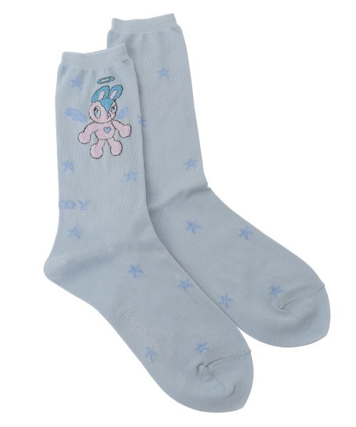 Candy Stripper（キャンディストリッパー）の「ANGEL BUNNY ソックス（ソックス/靴下・レディース・ライトブルー/オフホワイト/ブラック・FREE）」の3枚目の写真