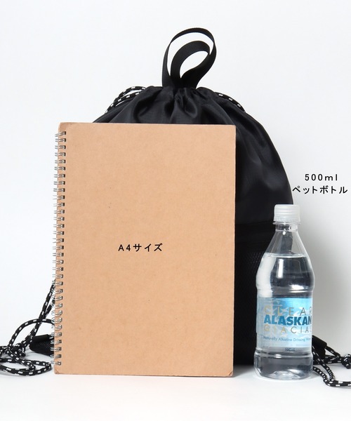 VISION STREET WEAR（ヴィジョンストリートウェア）の「VISION STREET WEAR（ヴィジョンストリートウェア）DRAWSTRING BAG/ワンポイントロゴ ナップサック（バックパック/リュック・メンズ・ブラック系1/ブラック系2・FREE）」の18枚目の写真
