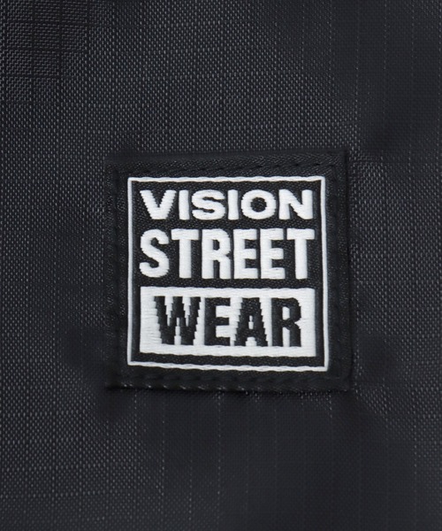 VISION STREET WEAR（ヴィジョンストリートウェア）の「VISION STREET WEAR（ヴィジョンストリートウェア）DRAWSTRING BAG/ワンポイントロゴ ナップサック（バックパック/リュック・メンズ・ブラック系1/ブラック系2・FREE）」の5枚目の写真