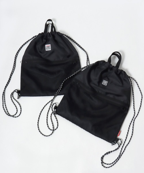 VISION STREET WEAR（ヴィジョンストリートウェア）の「VISION STREET WEAR（ヴィジョンストリートウェア）DRAWSTRING BAG/ワンポイントロゴ ナップサック（バックパック/リュック・メンズ・ブラック系1/ブラック系2・FREE）」の19枚目の写真