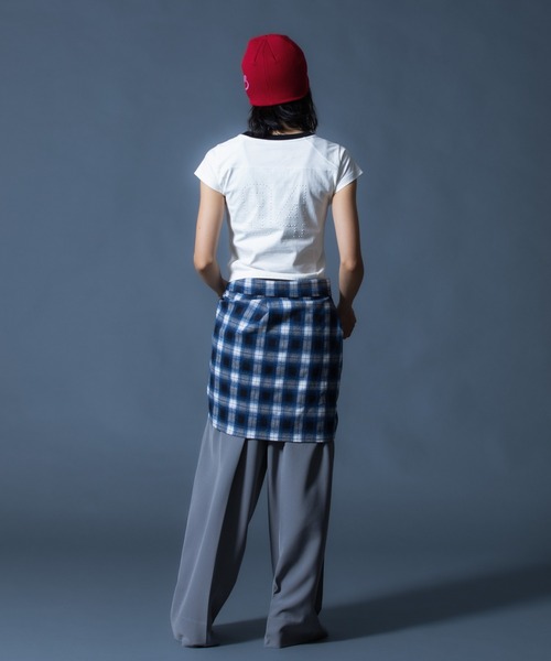 X-girl（エックスガール）の「DIAGONAL OVAL LOGO JACQUARD BEANIE（ニットキャップ/ビーニー・レディース・ブラック/レッド/ベージュ・ONE SIZE）」の21枚目の写真