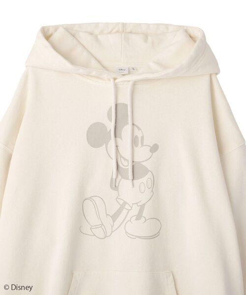 Disney（ディズニー）の「【DISNEY/ディズニー】ミッキーマウス / スウェットパーカー（パーカー・メンズ・アイボリー/ブラック・L/XL/M）」の11枚目の写真