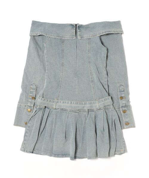 almo（アルモ）の「【LAMPOON】デニムフレアワンピース（ワンピース・レディース・ブルー・LARGE/MEDIUM）」の9枚目の写真