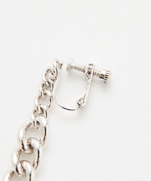RIVE DROITE(リヴドロワ)の「【存在感抜群】チェーンイヤリング(イヤリング・レディース・シルバー・FREE)」の8枚目の写真