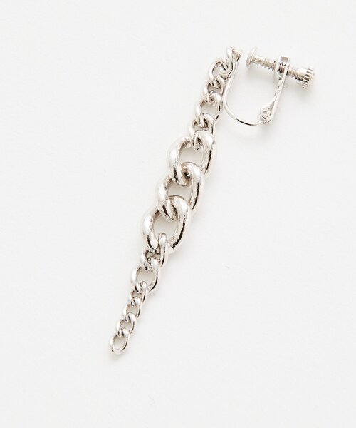 RIVE DROITE(リヴドロワ)の「【存在感抜群】チェーンイヤリング(イヤリング・レディース・シルバー・FREE)」の2枚目の写真