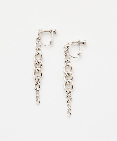 RIVE DROITE(リヴドロワ)の「【存在感抜群】チェーンイヤリング(イヤリング・レディース・シルバー・FREE)」の3枚目の写真