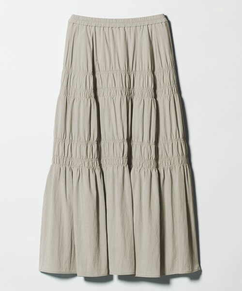 BEAUTY&YOUTH UNITED ARROWS（ビューティーアンドユースユナイテッドアローズ）の「レーヨンブレンド シャーリング ロングスカート（スカート・レディース・ホワイト/ライトグレー・M/S）」の10枚目の写真