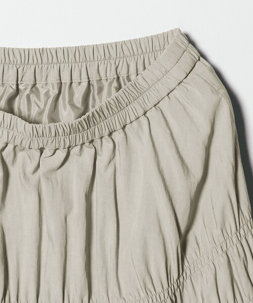 BEAUTY&YOUTH UNITED ARROWS（ビューティーアンドユースユナイテッドアローズ）の「レーヨンブレンド シャーリング ロングスカート（スカート・レディース・ホワイト/ライトグレー・M/S）」の12枚目の写真