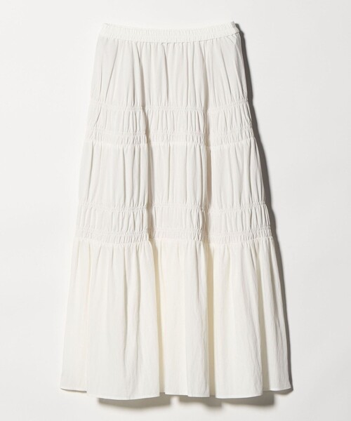 BEAUTY&YOUTH UNITED ARROWS（ビューティーアンドユースユナイテッドアローズ）の「レーヨンブレンド シャーリング ロングスカート（スカート・レディース・ホワイト/ライトグレー・M/S）」の15枚目の写真