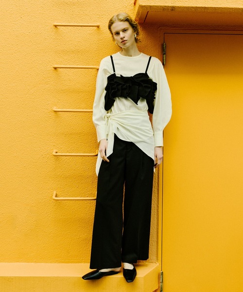 ADAM ET ROPE'（アダムエロペ）の「フラットミュール（サンダル・レディース・ベージュ/ブラック・36/37/38）」の21枚目の写真