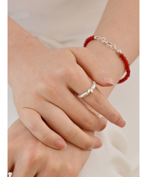 LAYERMOOD（レイヤームード）の「24マットボールリング-シルバー925（リング）」