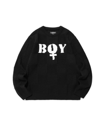 BOY L/S KNIT TEE_BLACK(NG2EFUK607A)