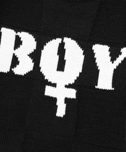 NICE GHOST CLUB（ナイスゴーストクラブ）の「BOY L/S KNIT TEE_BLACK(NG2EFUK607A)（ニット/セーター・レディース・ブラック・S/M/L）」の4枚目の写真