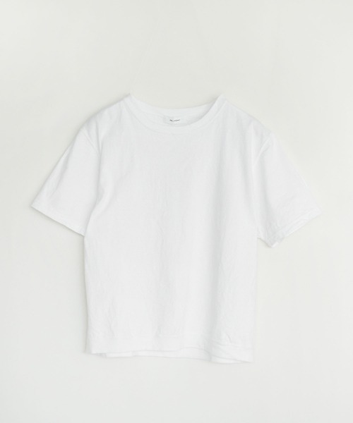 SOLAMONAT(ソラモナ)の「パフ天竺 リブベーシック T(Tシャツ/カットソー・レディース・ライトピンク/ホワイト/キナリ/グレー/ブラック/ライトブルー・L/S/M)」の13枚目の写真