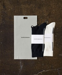 Herringbone Back Line Socks GIFT 2P SET :ヘリンボーン バックライン ソックス ギフト プレゼントセット 2足