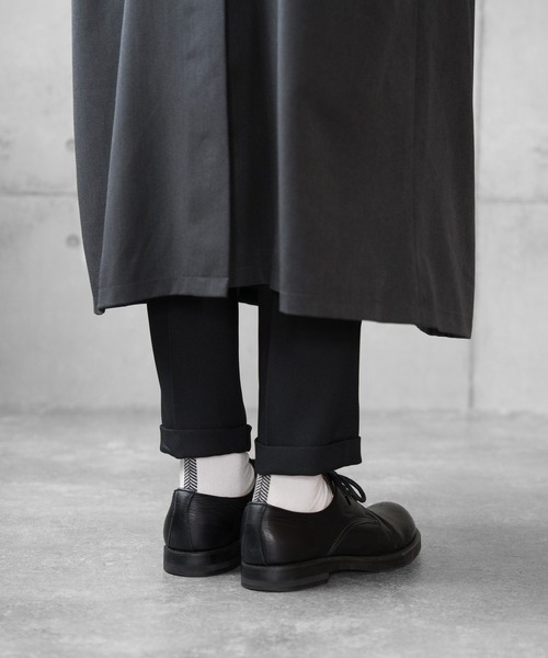HARUSAKU（ハルサク）の「Herringbone Back Line Socks GIFT 2P SET ：ヘリンボーン バックライン ソックス ギフト プレゼントセット 2足（ソックス/靴下・メンズ・ブラック/ネイビー/ダークグレー・L/M）」の8枚目の写真