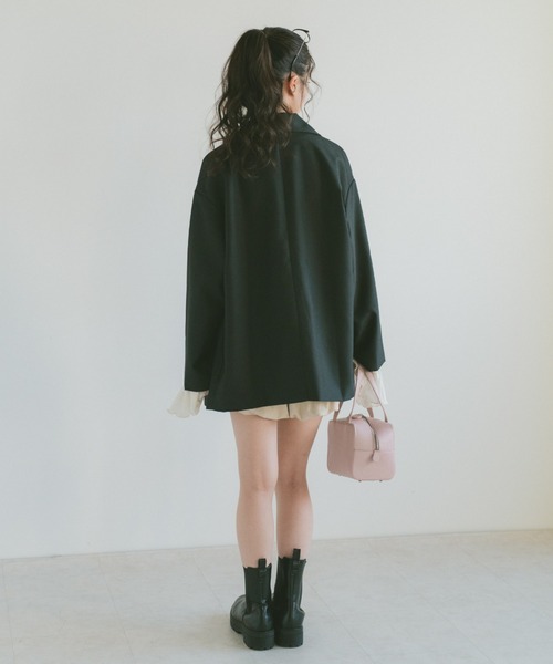 VANNIE U（ヴァニーユー）の「ベーシックオーバーサイズテーラードジャケット（テーラードジャケット・レディース・ベージュ/グレー/ブラック・FREE）」の22枚目の写真