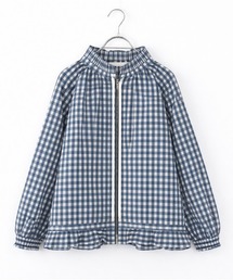 Marilyn Moon（マリリンムーン）の「gingham check pleats frill blouson（ブルゾン）」