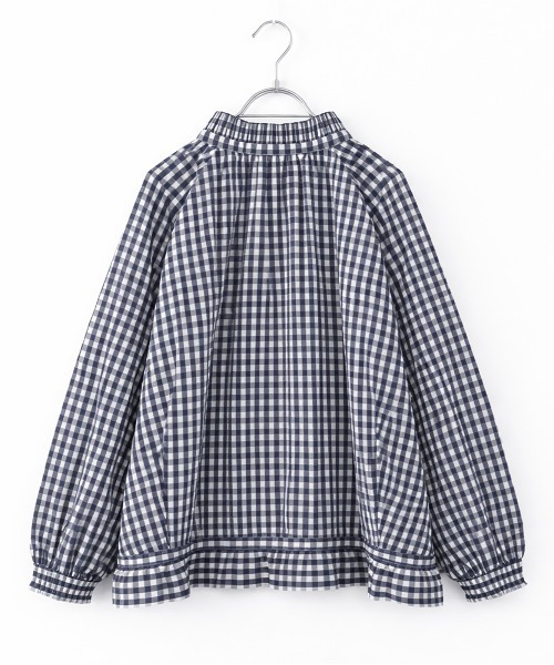 gingham check pleats frill blouson（ブルゾン）｜Marilyn Moon
