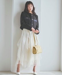 AND COUTURE | ラッフルフリルチュールスカート(スカート)