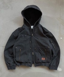 Perushu × NFL コラボナイロンスタンドネックアノラックブルゾン