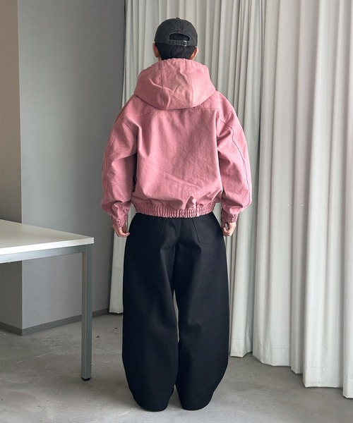 セール】DOUBLE ZIP 4POCKET UTILITY SHORT HOODED BLOUSON／ダブル 