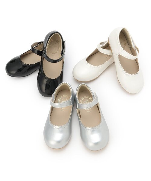 petit main（プティマイン）の「【フォーマル】スカラップパンプス（パンプス・キッズ・ブラック/シルバー/オフホワイト・20cm/17cm/18cm/19cm）」の8枚目の写真