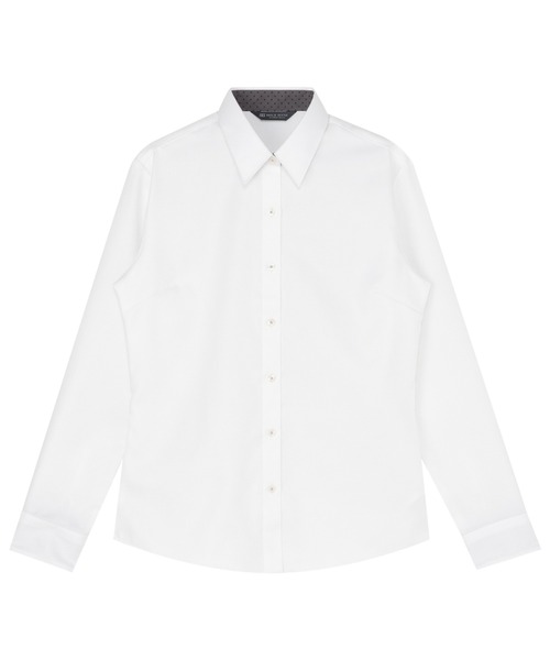 TOKYO SHIRTS(トウキョウシャツ)の「【超形態安定】 形態安定ノーアイロン レギュラー 長袖ビジネスワイシャツ(ビジネスシャツ・レディース・ホワイト・S/M/L/LL/XL)」の1枚目の写真