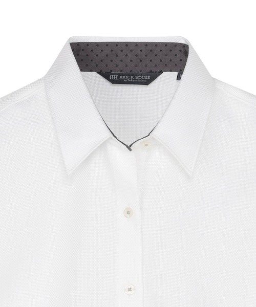 TOKYO SHIRTS(トウキョウシャツ)の「【超形態安定】 形態安定ノーアイロン レギュラー 長袖ビジネスワイシャツ(ビジネスシャツ・レディース・ホワイト・S/M/L/LL/XL)」の4枚目の写真