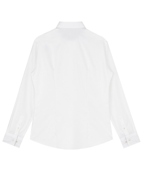 TOKYO SHIRTS(トウキョウシャツ)の「【超形態安定】 形態安定ノーアイロン レギュラー 長袖ビジネスワイシャツ(ビジネスシャツ・レディース・ホワイト・S/M/L/LL/XL)」の5枚目の写真