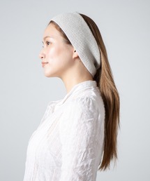 RACAL（ラカル）の「Linen Blend Knit Hair Band / リネンリサイクルポリ混紡ニットヘアバンド（ニットキャップ/ビーニー・レディース）」