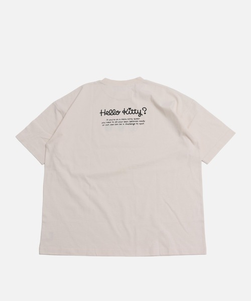 sanrio(サンリオ)の「〈サンリオ〉ハローキティ/半袖Tシャツ(Tシャツ/カットソー・レディース・チャコール/オートミール/ブラック/クリーム・MEDIUM/LARGE)」の6枚目の写真