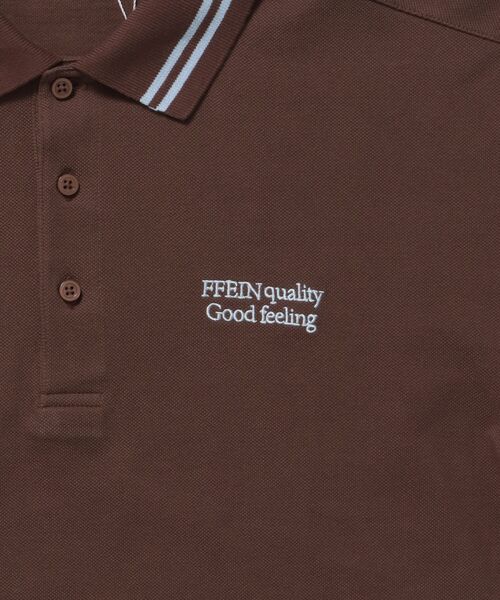 FFEIN(フェイン)の「【FFEIN(フェイン)】配色ラインワンポイント刺繍ポロシャツ / ポロシャツ 配色 半袖 刺繍 衿 ポロ(ポロシャツ・メンズ・モカ/ホワイト/ネイビー/ライトブルー/ブラック・SMALL/LARGE/MEDIUM)」の21枚目の写真