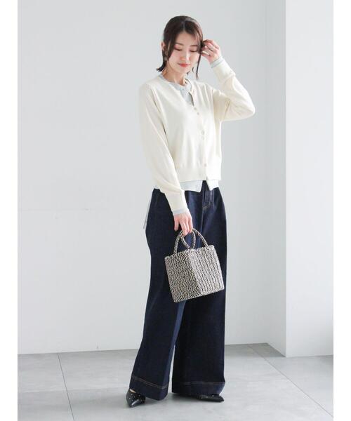 Te chichi（テチチ）の「ワイドデニムパンツ（その他パンツ・レディース・ネイビー/サックスブルー・M/S）」の3枚目の写真