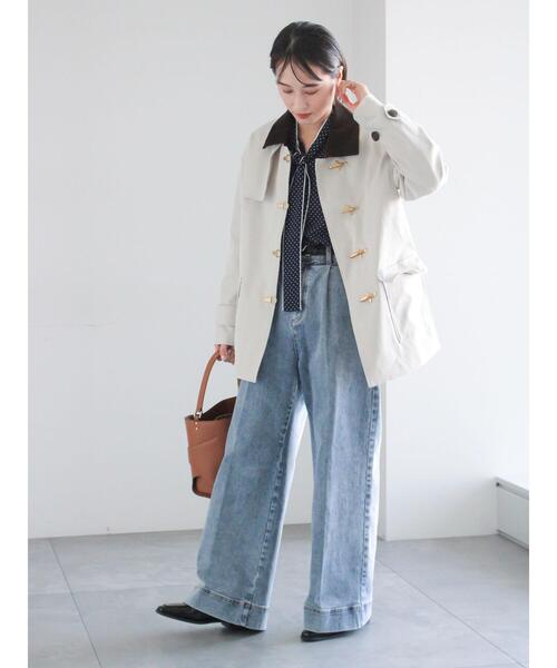 Te chichi（テチチ）の「ワイドデニムパンツ（その他パンツ・レディース・ネイビー/サックスブルー・M/S）」の12枚目の写真