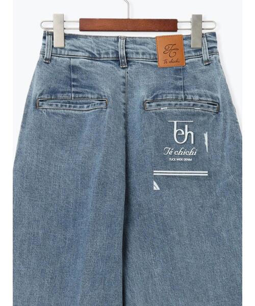 Te chichi(テチチ)の「ワイドデニムパンツ(その他パンツ・レディース・ネイビー/サックスブルー・M/S)」の17枚目の写真