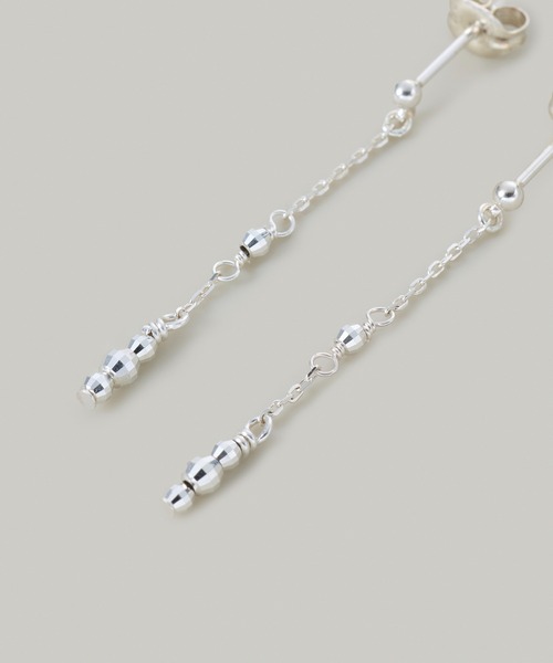 Jolie Toujours(ジョリトゥジュール)の「【金属アレルギー軽減】〈SV925〉カットビーズピアス(ピアス(両耳用)・レディース・シルバー・FREE)」の2枚目の写真