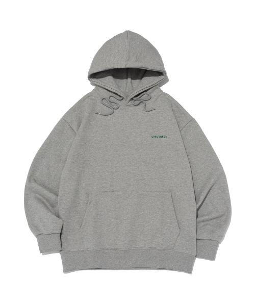 CARGOBROS(カーゴブロス)の「エッセンシャルロゴオーバーフィットフードTシャツ(グレー)(パーカー・メンズ・その他・SMALL/MEDIUM/LARGE/X-LARGE/S-M/M-L/L-XL/XL-XXL)」の1枚目の写真